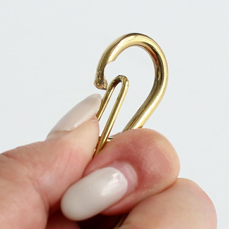 キーホルダー キーリング カラビナ ゴールド シンプル BUFF バフ Carabiner Key Ring Gold | ブランド登録なし | 04