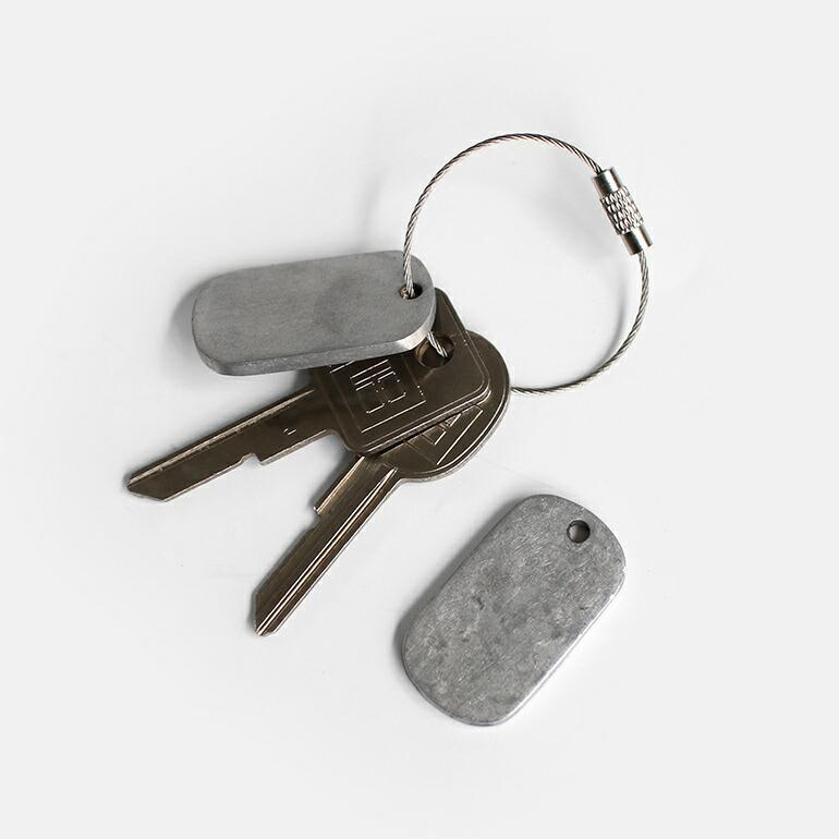 アルミタグ プレート オーバル 楕円 キーホルダー シルバー シンプル BUFF バフ Aluminum Tag(Oval) | ブランド登録なし