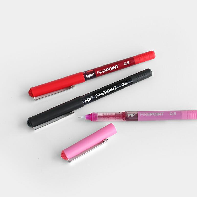 ボールペン 0.5mm 細い なめらか シンプル スペイン おしゃれ ブラック レッド ピンク MAIN PAPER  メインペーパー リキッドインクペン | ブランド登録なし