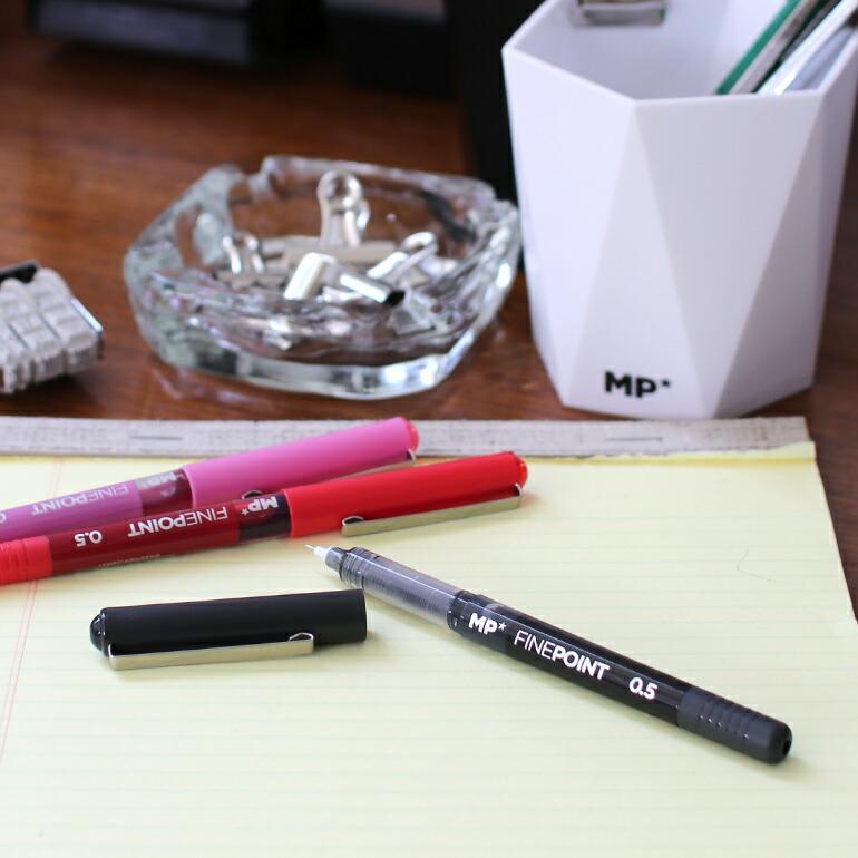 ボールペン 0.5mm 細い なめらか シンプル スペイン おしゃれ ブラック レッド ピンク MAIN PAPER  メインペーパー リキッドインクペン | ブランド登録なし | 04