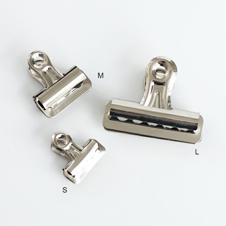 クリップ 目玉クリップ 文房具 シルバー シンプル ブルドッグクランプ Mサイズ 事務用品 食品保存 袋 | ブランド登録なし | 02