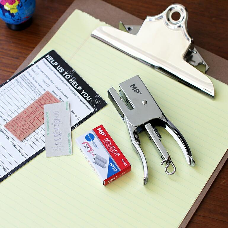 ホッチキス ステープラー シルバー スペイン 針付属 No.10サイズ MAIN PAPER  メインペーパー ミニプライヤーステープラー | ブランド登録なし | 04