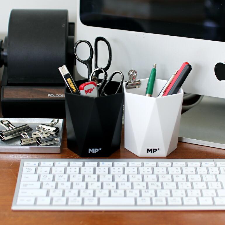 ペン立て ペンスタンド 小物入れ おしゃれ シンプル スペイン モノトーン 樹脂 MAIN PAPER  メインペーパー 多面カットペンホルダー | ブランド登録なし | 05