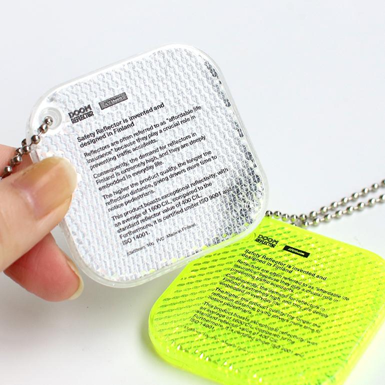 キーホルダー リフレクター 反射板 フィンランド 反射性能2倍 ANAHEIM アナハイム ANAheim Doom Reflector Barcode |  | 08