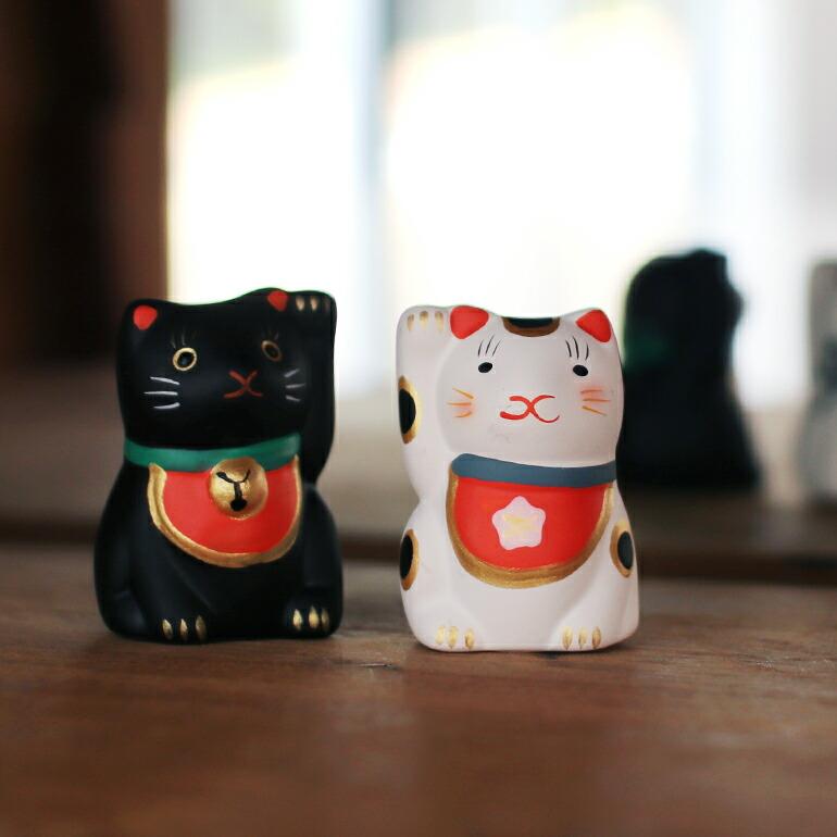 招き猫 おみくじ 陶器 中川政七商店 縁起物 金運 厄除け 幸運 日本製 ギフト 福招き猫みくじ 白猫/黒猫 | 中川政七商店 | 04