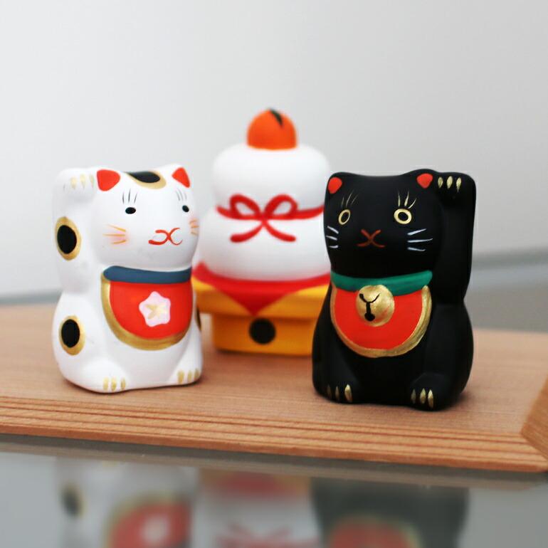 招き猫 おみくじ 陶器 中川政七商店 縁起物 金運 厄除け 幸運 日本製 ギフト 福招き猫みくじ 白猫/黒猫 | 中川政七商店 | 05