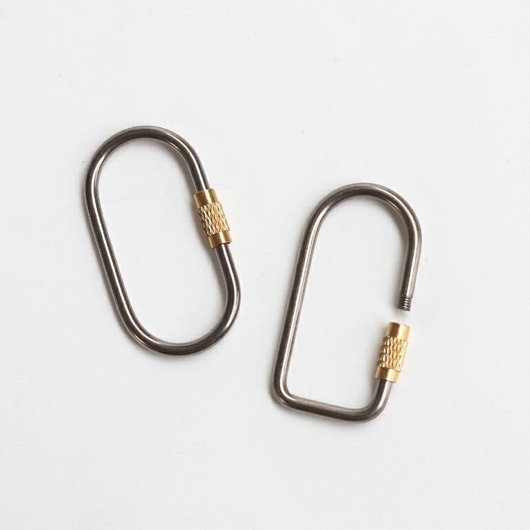キーホルダー キーリング スクリューロック式 グレード5 チタン 真鍮 DETAIL ディテール Titanium Screw Lock Keyring | DETAIL | 01