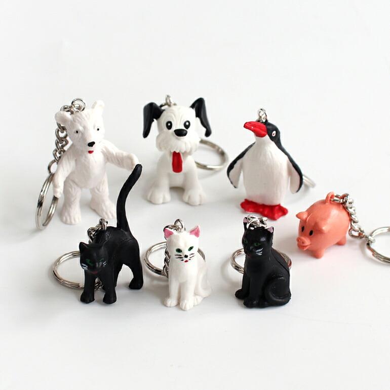 キーホルダー  ネコ 犬 シロクマ ペンギン ブタ ドイツ ハンドペイント インポート HERE ヒア Alfred Fischer Keyring | ブランド登録なし