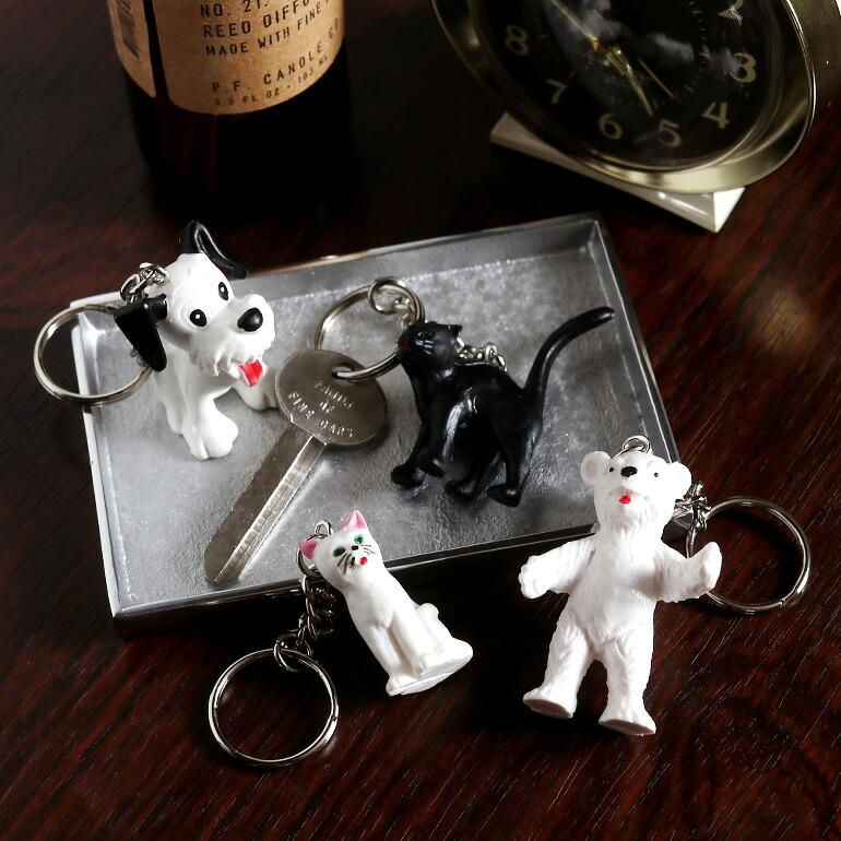 キーホルダー  ネコ 犬 シロクマ ペンギン ブタ ドイツ ハンドペイント インポート HERE ヒア Alfred Fischer Keyring | ブランド登録なし | 08