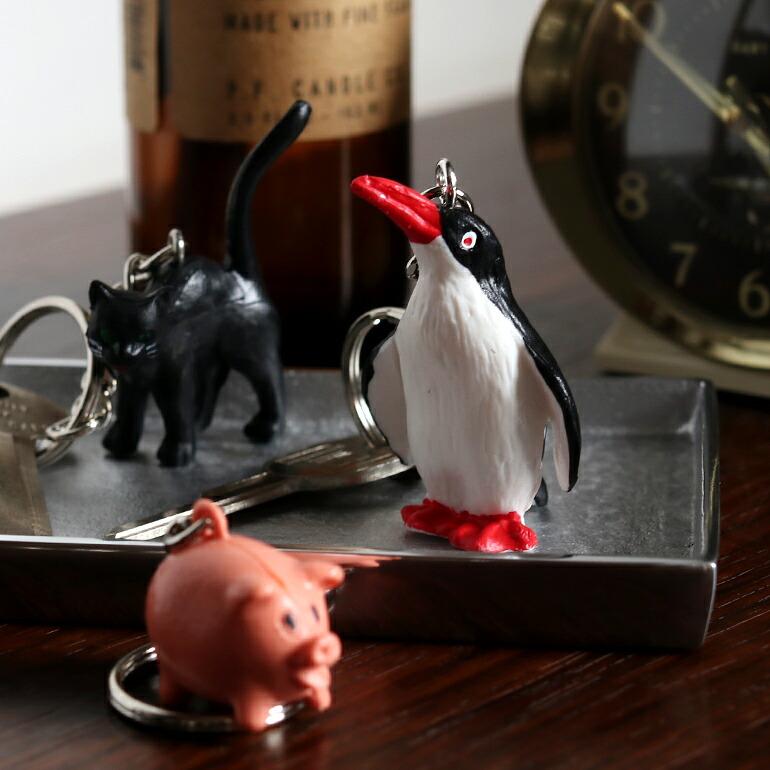 キーホルダー  ネコ 犬 シロクマ ペンギン ブタ ドイツ ハンドペイント インポート HERE ヒア Alfred Fischer Keyring | ブランド登録なし | 09