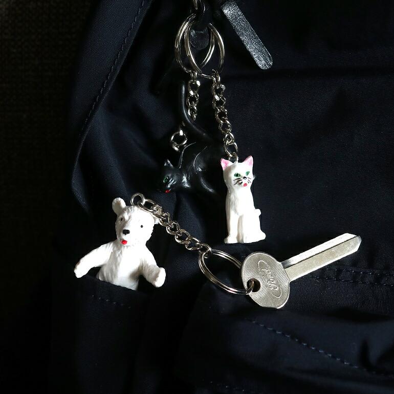 キーホルダー  ネコ 犬 シロクマ ペンギン ブタ ドイツ ハンドペイント インポート HERE ヒア Alfred Fischer Keyring | ブランド登録なし | 16