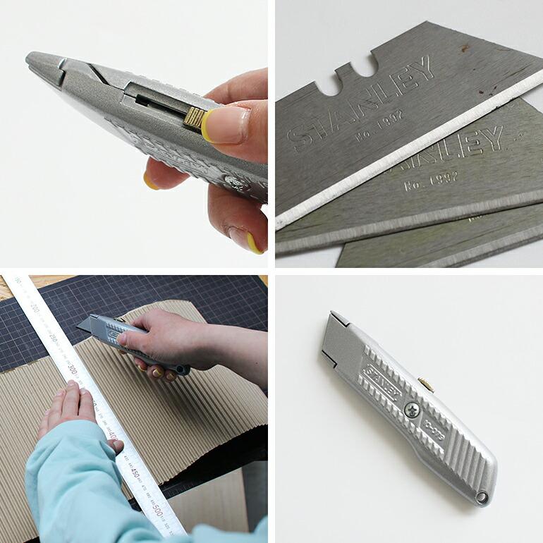 カッター アメリカ 替刃付き おしゃれ USA シルバー STANLEY スタンレー CUTTER SILVER | STANLEY | 03