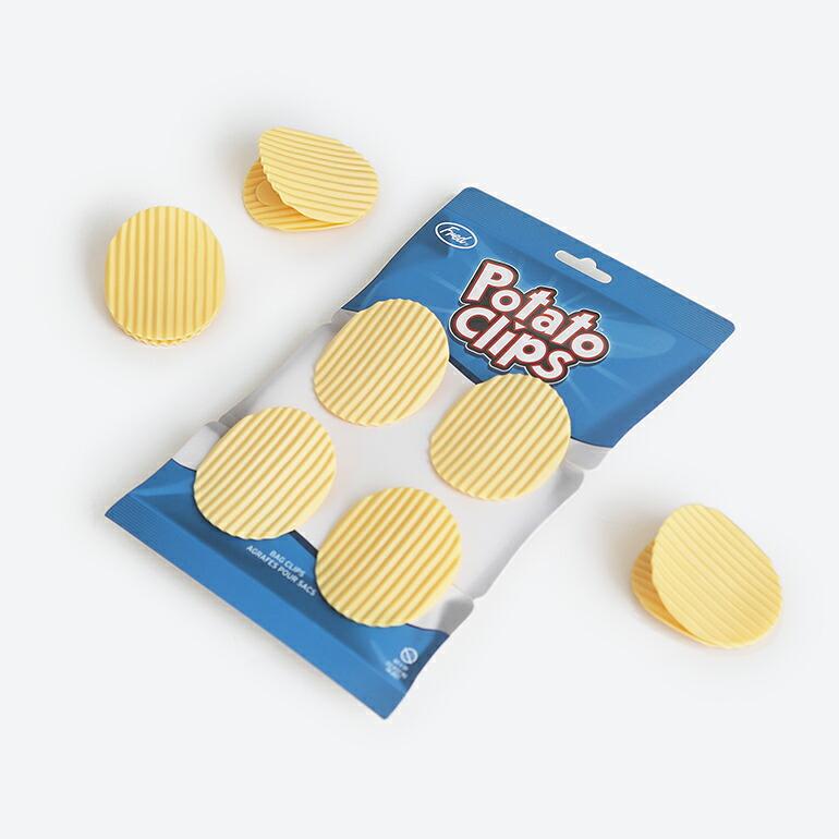 クリップ キッチンクリップ 袋止め 保存 メモ ポテトチップス アメリカ おしゃれ 4個セット Fred フレッド ポテトチップスクリップ | Fred