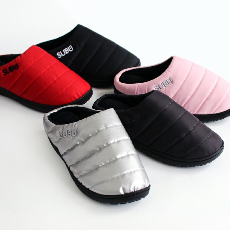 サンダル SUBU スブ  秋冬 ダウン 暖かい アウトドア ルームシューズ 室内履き 撥水 起毛 リラックス 収納袋 ORIGINALS F-LINE(全5色) | SUBU