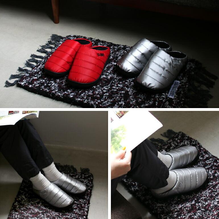 サンダル SUBU スブ  秋冬 ダウン 暖かい アウトドア ルームシューズ 室内履き 撥水 起毛 リラックス 収納袋 ORIGINALS F-LINE(全5色) | SUBU | 19