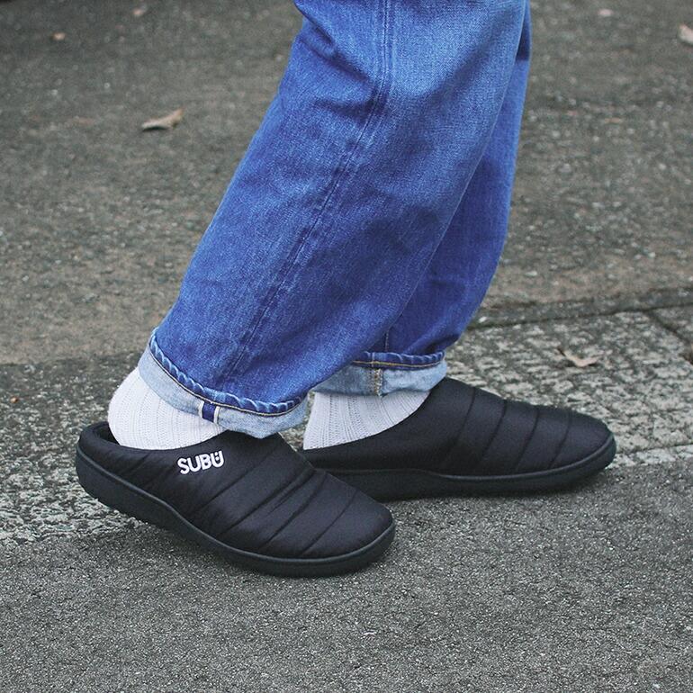 サンダル SUBU スブ  秋冬 ダウン 暖かい アウトドア ルームシューズ 室内履き 撥水 起毛 リラックス 収納袋 ORIGINALS F-LINE(全5色) | SUBU | 21