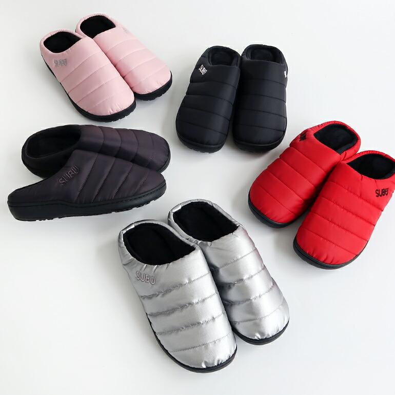 SUBU（スブ） サンダル 秋冬 ダウン 暖かい アウトドア ルームシューズ