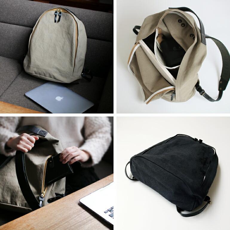 リュック シンプル ユニセックス バックパック 革 レザー キャンバス Suolo スオーロ WOODPACK | SUOLO | 14