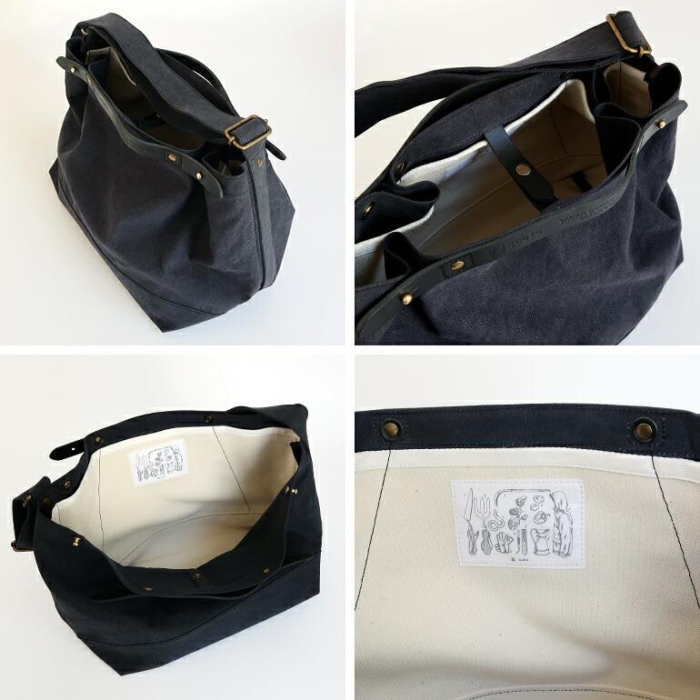 ショルダーバッグ トートバッグ 大きめ 収納 ユニセックス 革 レザー キャンバス Suolo スオーロ CROP middle | SUOLO | 10