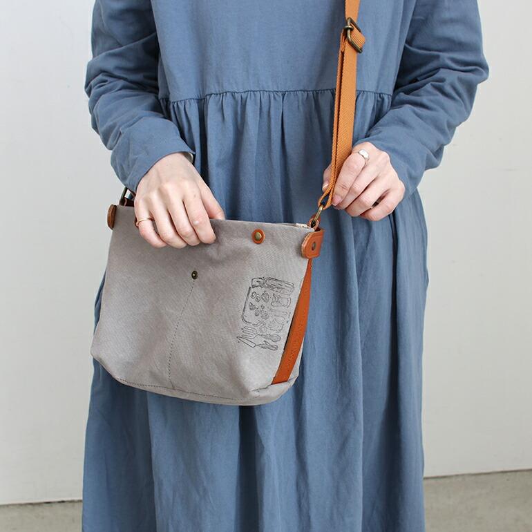 ショルダーバッグ コンパクト ユニセックス 革 レザー キャンバス 仕切り Suolo スオーロ KID | SUOLO | 14