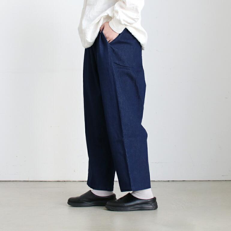 デニム イージーパンツ レディース メンズ ゆったり ウエスト ゴム 紐 