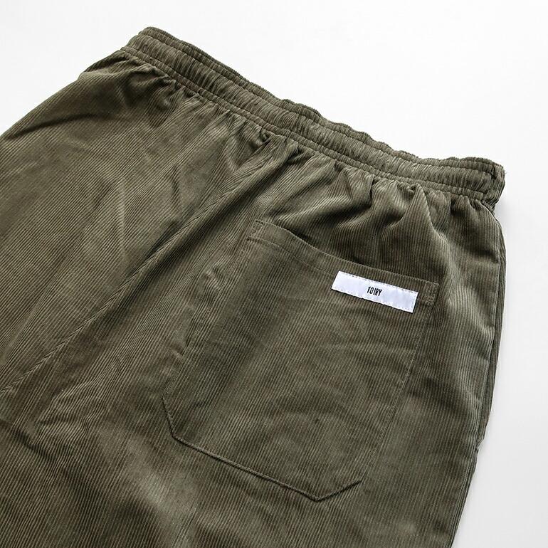 イージーパンツ コーデュロイ レディース メンズ ゆったり ウエスト