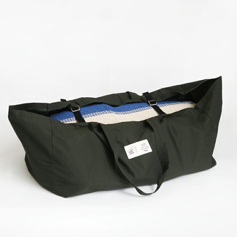 トートバッグ 大容量 ナイロン マチあり オリーブ 横長 アウトドア 買い物 VOIRY ヴォイリー CARRY BAG NYLON OLIVE | ブランド登録なし