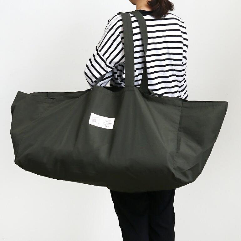 トートバッグ 大容量 ナイロン マチあり オリーブ 横長 アウトドア 買い物 VOIRY ヴォイリー CARRY BAG NYLON OLIVE | ブランド登録なし | 06