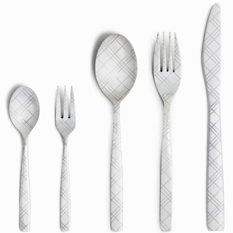 カトラリーセット DRESS 5本セット ステンレス カトラリーセット ドレス フルセット チェック | 