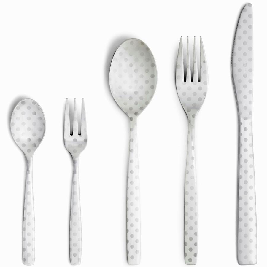 カトラリーセット DRESS 5本セット ステンレス カトラリーセット ドレス フルセット 水玉 | 
