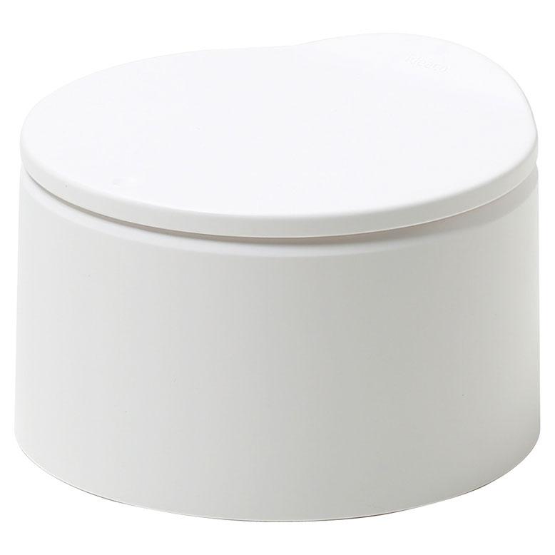 ゴミ箱 ideaco イデアコ TUBELOR flat20 チューブラーフラット20 ミニ 小さめ おしゃれ 蓋付き フタ付き ダストボックス ごみ箱 正規品 ホワイト | 