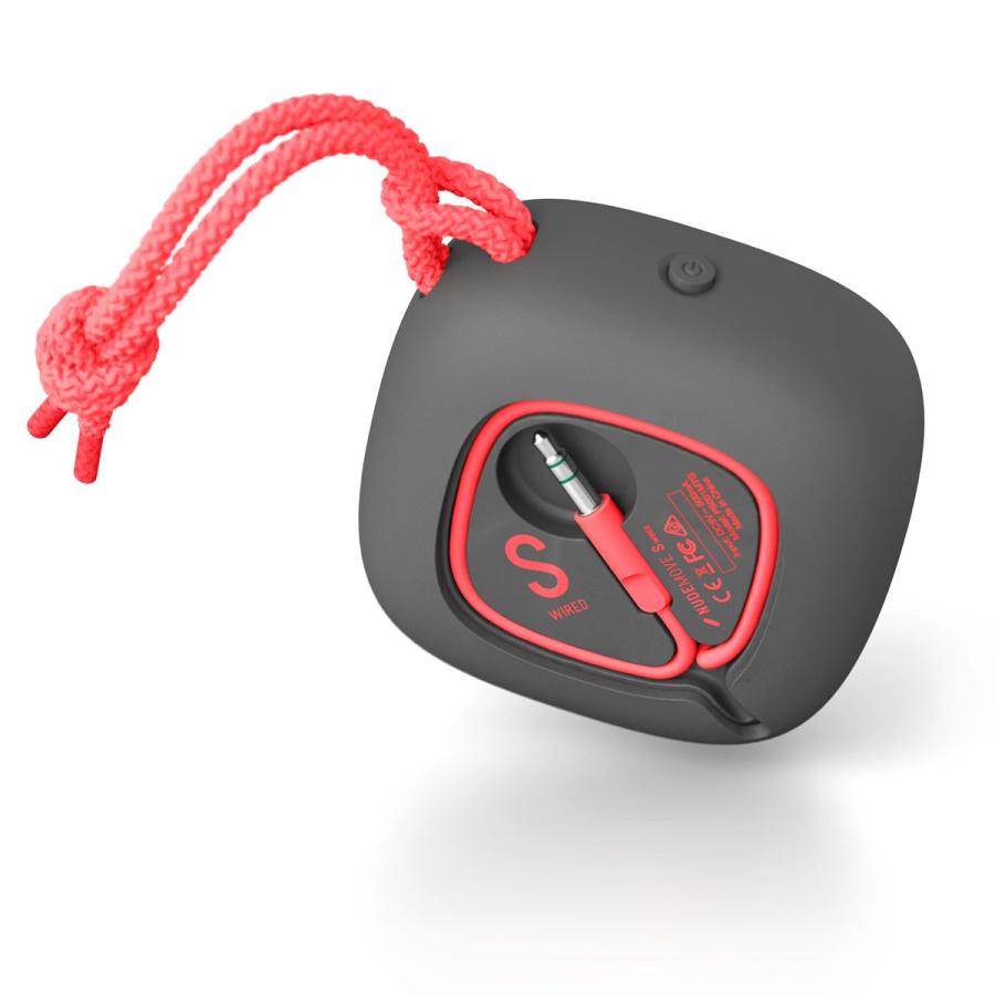 ポータブルスピーカー NudeAudio ムーブ S ワイヤード ポータブルスピーカー Move S Wired チャコール/コーラル | NUDE | 03