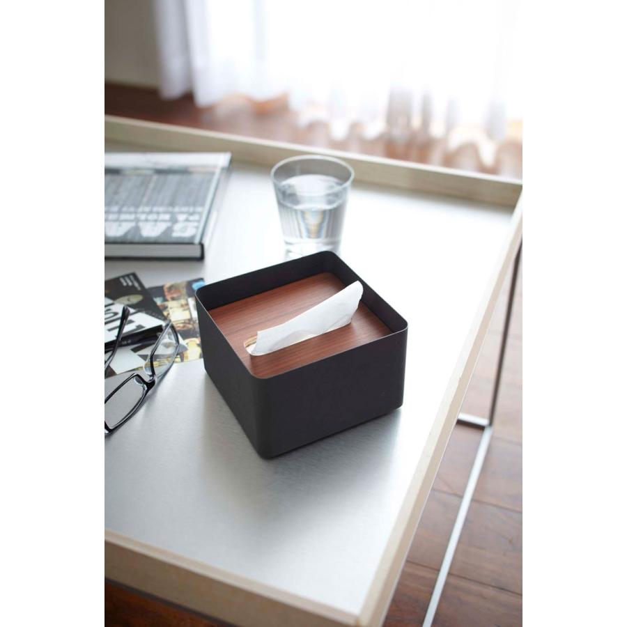 ティッシュケース 正規品 RIN リン 蓋付きティッシュケース S ティッシュカバー 山崎実業 ティッシュケース ブラウン |  | 01