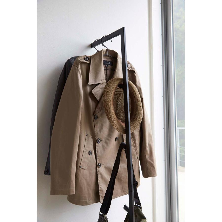 ハンガーラック 山崎実業 LINE スリム コートハンガー ポールハンガー YAMAZAKI ハンガーラック ライン ブラック |  | 02