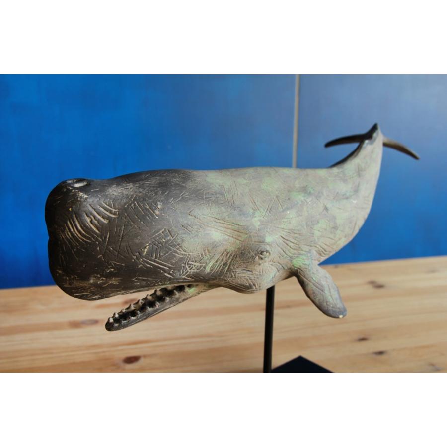 アルミのクジラ 置き物 インゴット アルミのクジラ 置き物
