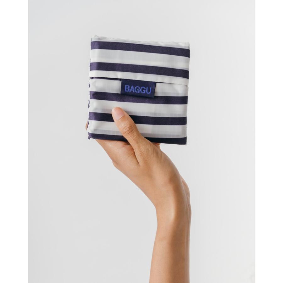 エコバッグ BAGGU 正規品 STANDARD BAGGU 折りたたみ ショッピングバッグ バグゥ スタンダード バグゥ ホワイトxネイビー |  | 04