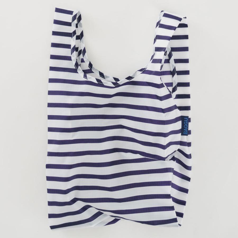 エコバッグ BAGGU 正規品 BABY BAGGU 折りたたみ ショッピングバッグ バグゥ ベビー バグゥ ホワイトxネイビー | 