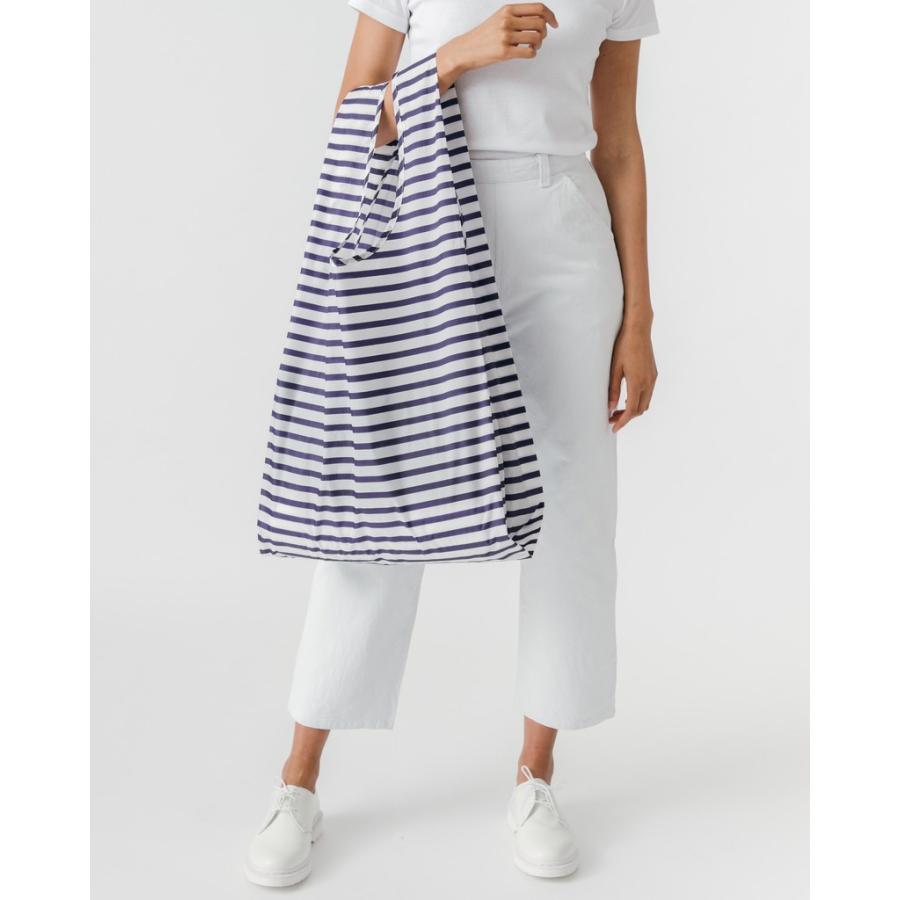 エコバッグ BAGGU 正規品 BIG BAGGU 収納ポーチ 大きめ 折りたたみ ショッピングバッグ バグゥ ビッグバグゥ ホワイトxネイビー |  | 03