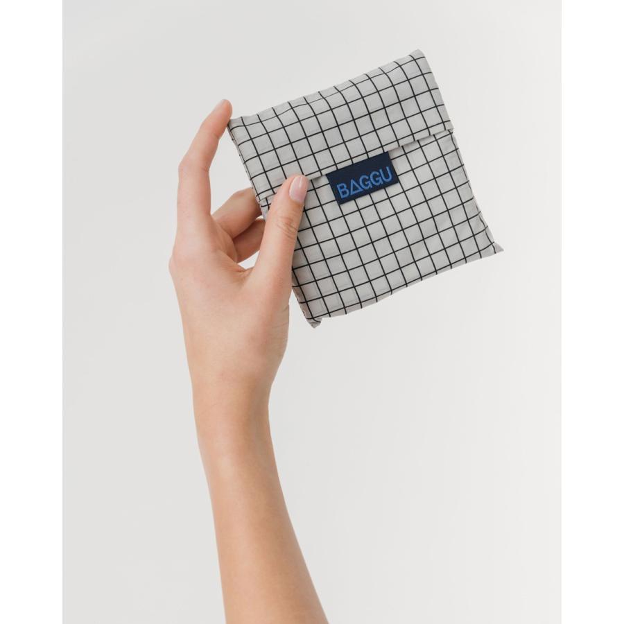 エコバッグ BAGGU 正規品 STANDARD BAGGU 折りたたみ ショッピングバッグ バグゥ スタンダード バグゥ グレーグリッド |  | 03