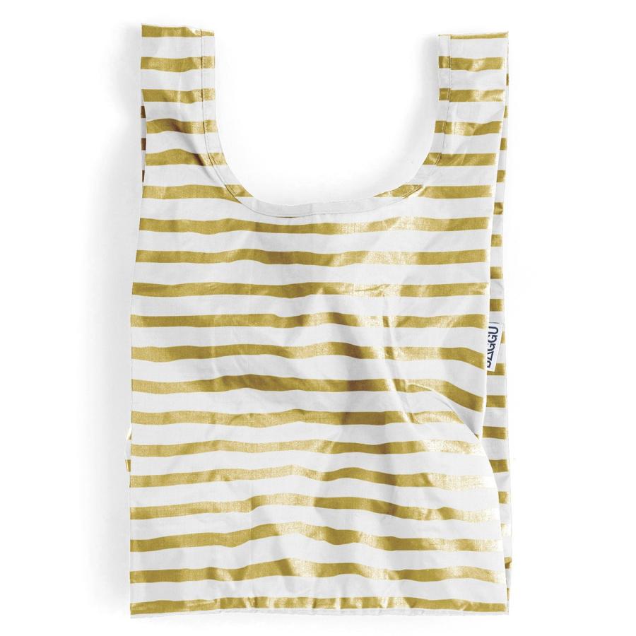 エコバッグ BAGGU 正規品 BABY BAGGU 折りたたみ ショッピングバッグ バグゥ ベビー バグゥ 日本限定 ホワイトxゴールド | 