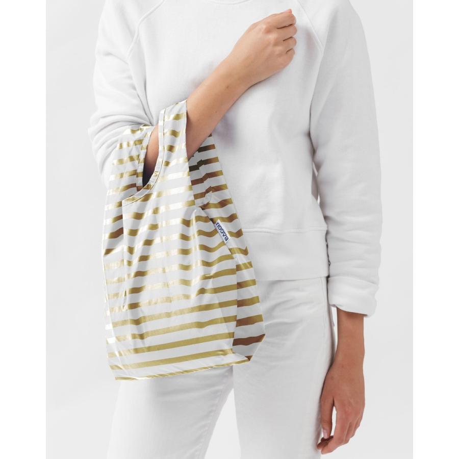 エコバッグ BAGGU 正規品 BABY BAGGU 折りたたみ ショッピングバッグ バグゥ ベビー バグゥ 日本限定 ホワイトxゴールド |  | 01