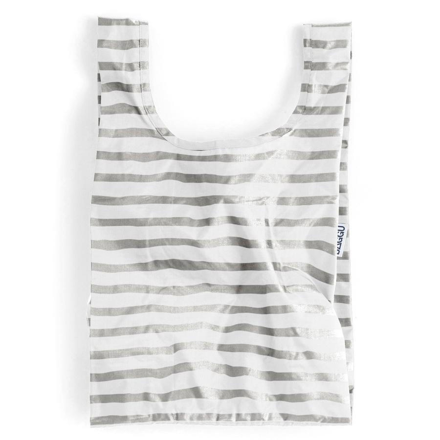 エコバッグ BAGGU 正規品 BABY BAGGU 折りたたみ ショッピングバッグ バグゥ ベビー バグゥ 日本限定 ホワイトxシルバー | 