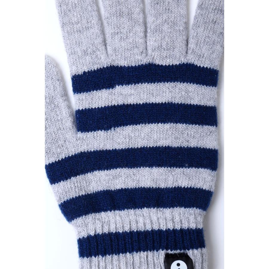 スマホ手袋 iTouch Gloves Sサイズ タッチパネル操作 スマートフォン対応 スマホ対応 アイタッチグローブ ストライプ ライトグレーxネイビー |  | 02