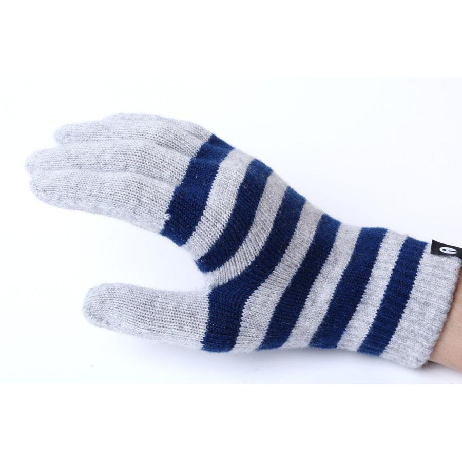 スマホ手袋 iTouch Gloves Lサイズ タッチパネル操作 スマートフォン対応 スマホ対応 アイタッチグローブ ストライプ ライトグレーxネイビー |  | 01