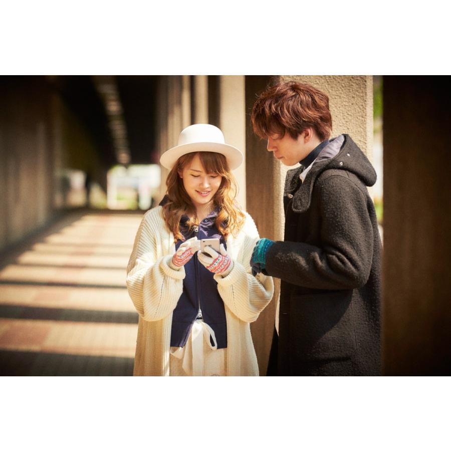 スマホ手袋 iTouch Gloves Lサイズ タッチパネル操作 スマートフォン対応 ウール スマホ対応手袋 アイタッチグローブ ダイヤ ライトグレー |  | 03