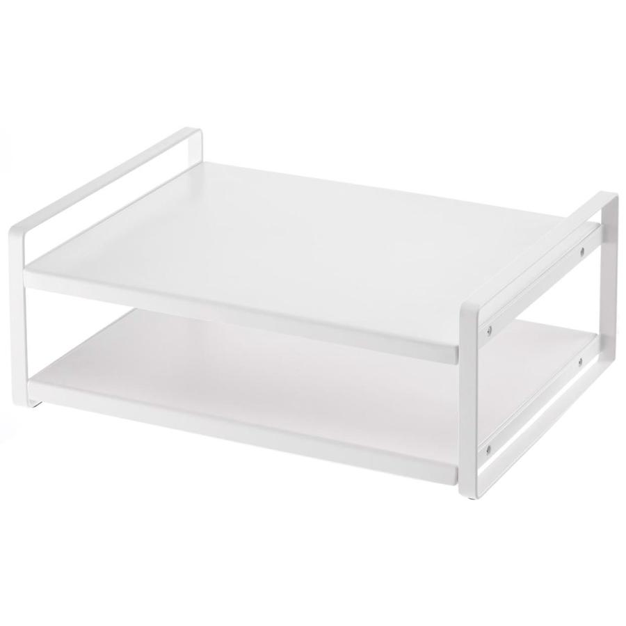 キッチン収納 正規品 TOWER タワー レンジ上ラック キッチンラック 隙間家具 隙間収納 収納アイデア 収納ラック 山崎実業 ホワイト | tower | 01