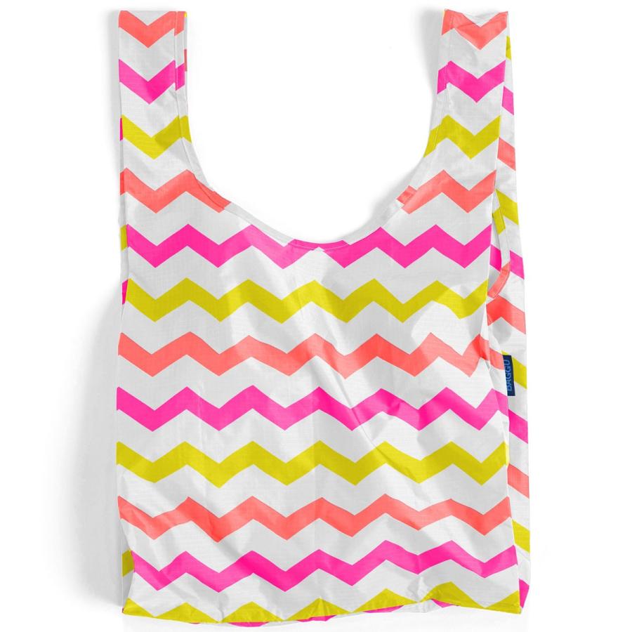 エコバッグ BAGGU 正規品 STANDARD BAGGU 折りたたみ ショッピングバッグ バグゥ スタンダード 日本限定モデル ネオンストライプ | 