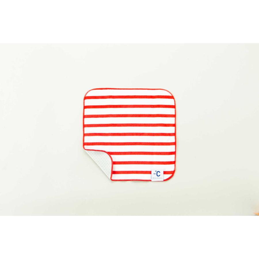 冷感タオル 100percent MINUS DEGREE - Soft 日本製 接触冷感素材ゼロクール ハンドタオル スポーツタオル 100％ 100パーセント レッド | 100percent | 02