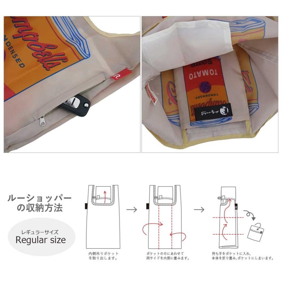 エコバッグ ルートート ルーショッパー アンディ・ウォーホル 折りたたみ ROOTOTE ROO-shopper レギュラーサイズ セルフポートレート | ROOTOTE | 03