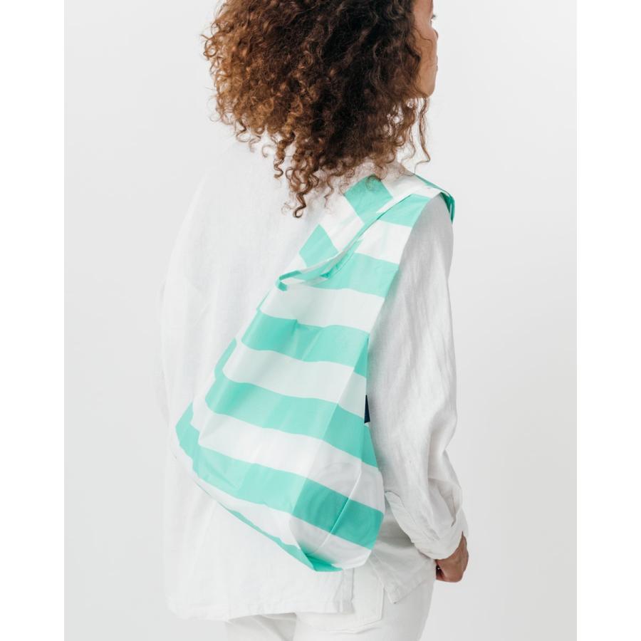 エコバッグ BAGGU 正規品 STANDARD BAGGU 折りたたみ ショッピングバッグ バグゥ スタンダード ストライプ ミントxホワイト |  | 03